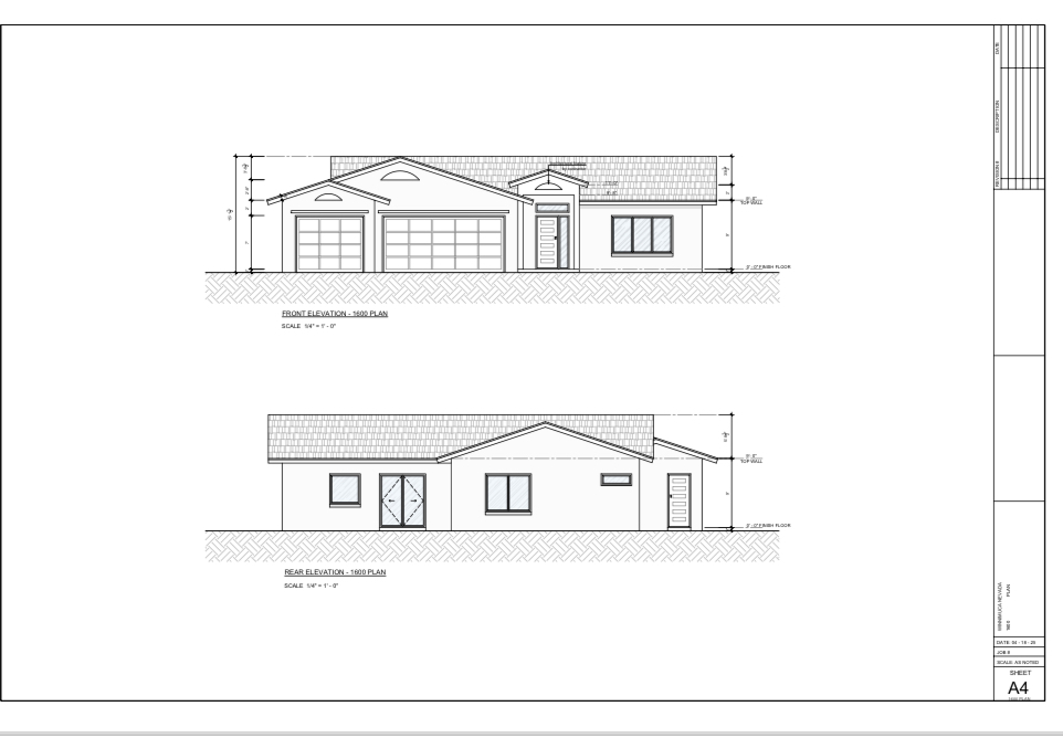 Front Elevation, 624 Husker Dr.